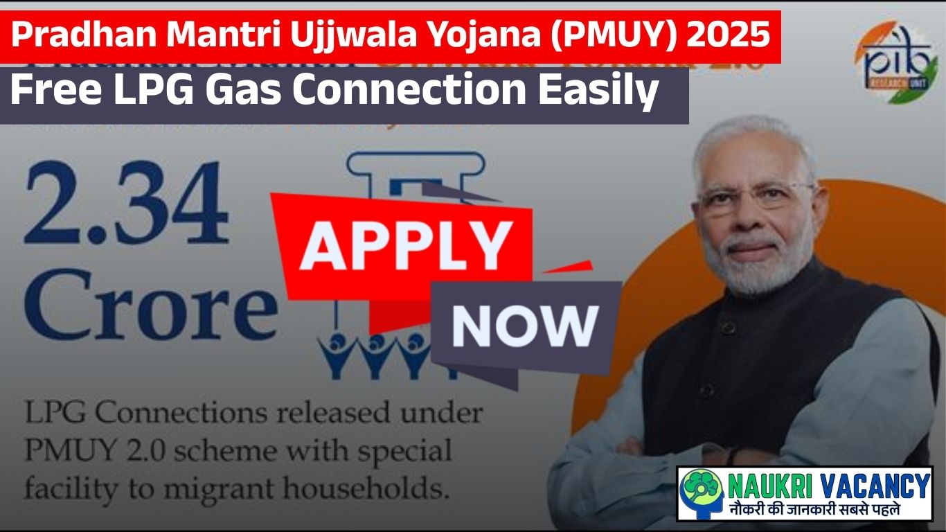 Pradhan Mantri Ujjwala Yojana (PMUY) 2025 – Get Free LPG Gas Connection Easily