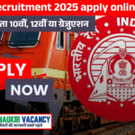 Railway recruitment 2025 apply online last date- न्यूनतम योग्यता 10वीं, 12वीं या ग्रेजुएशन