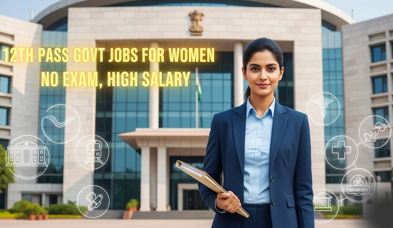 High Salary Government Jobs After 12th For Female Without Exam – बिना एग्जाम 12वीं के बाद महिलाओं के लिए हाई सैलरी सरकारी नौकरी!