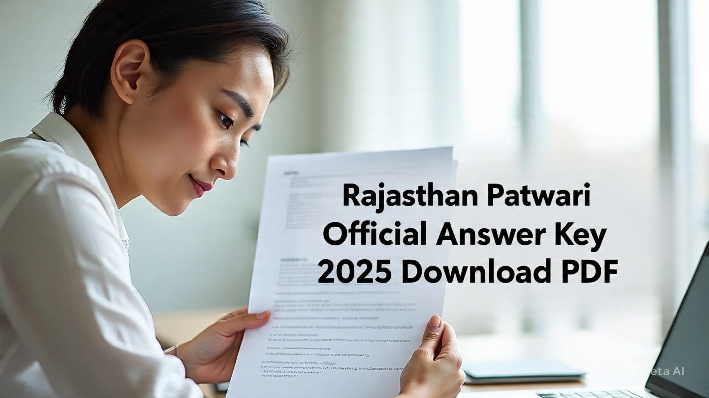 Rajasthan Patwari Official Answer Key 2025 Shift 1 and Shift 2 Download