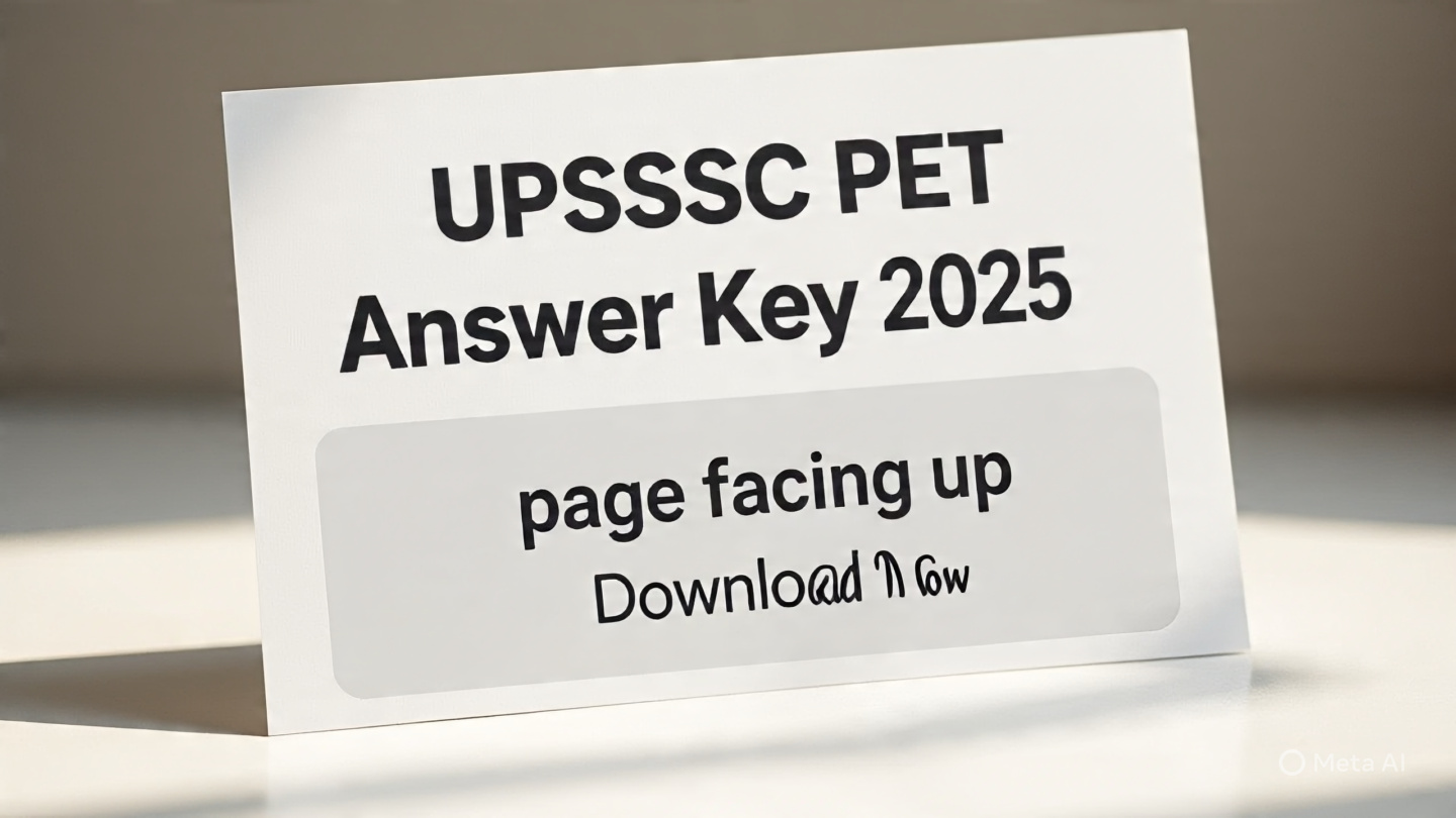 “UPSSSC PET Answer Key 2025 Download PDF for Shift 1 and Shift 2 Exam at upsssc.gov.in”